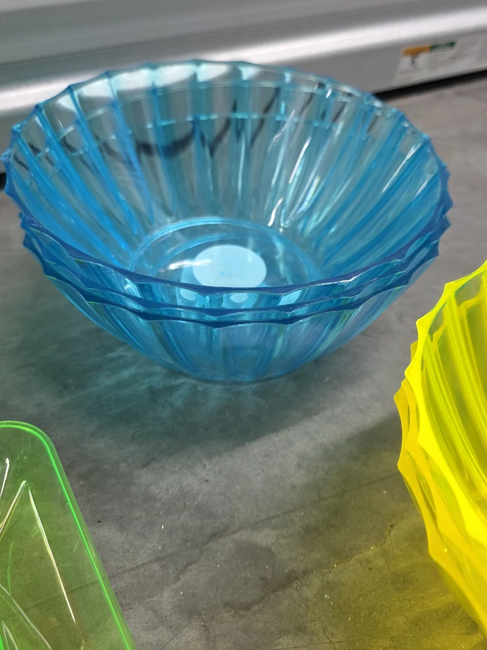 Neon Assorted Plastic Party Serveware Set - Multicolor
